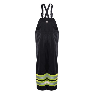 Open Road® 150D Rip-Stop Safety Bib Pants (Black)